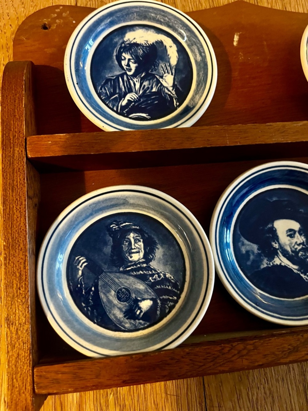 Delft Blue Antique/RARE Portrait Small Plate Display (5) - Picture 9 of 12